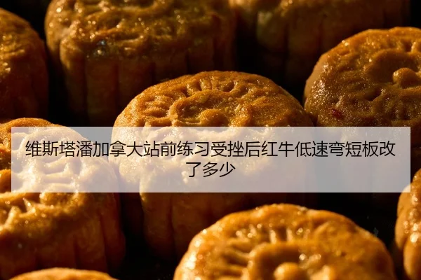 维斯塔潘加拿大站前练习受挫后红牛低速弯短板改了多少
